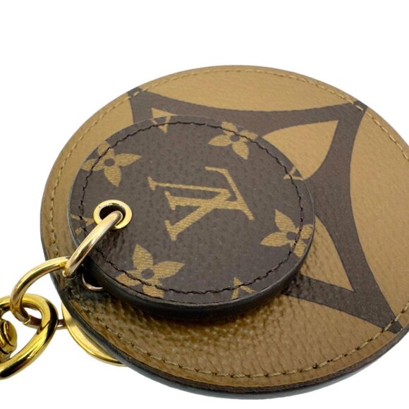 Louis Vuitton  Reverse Monogram Canvas Round Charm Key Holder Brown - Picture 7 of 10